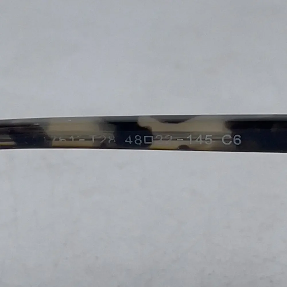 Tijn 761-T28 C6 Eyeglasses Frame Women‎ Black Tie Dye Plastic Oval 48-22-145